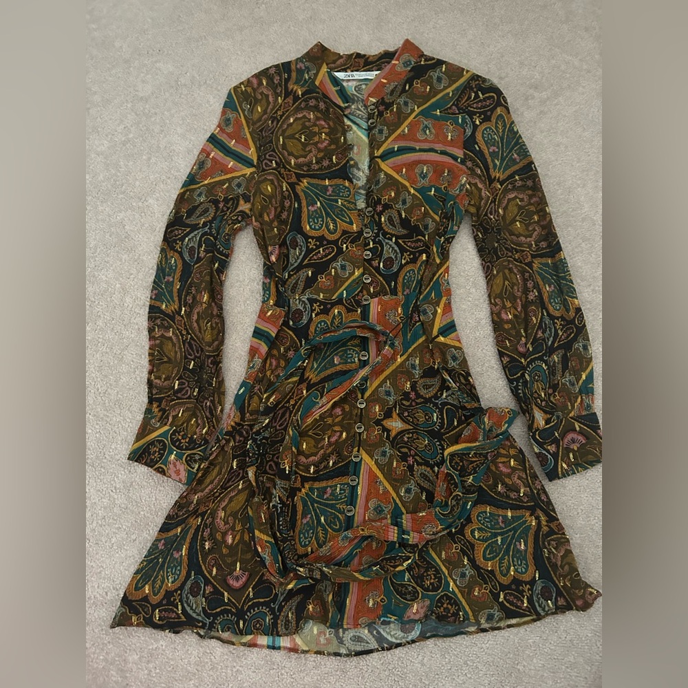 Zara multi color dress